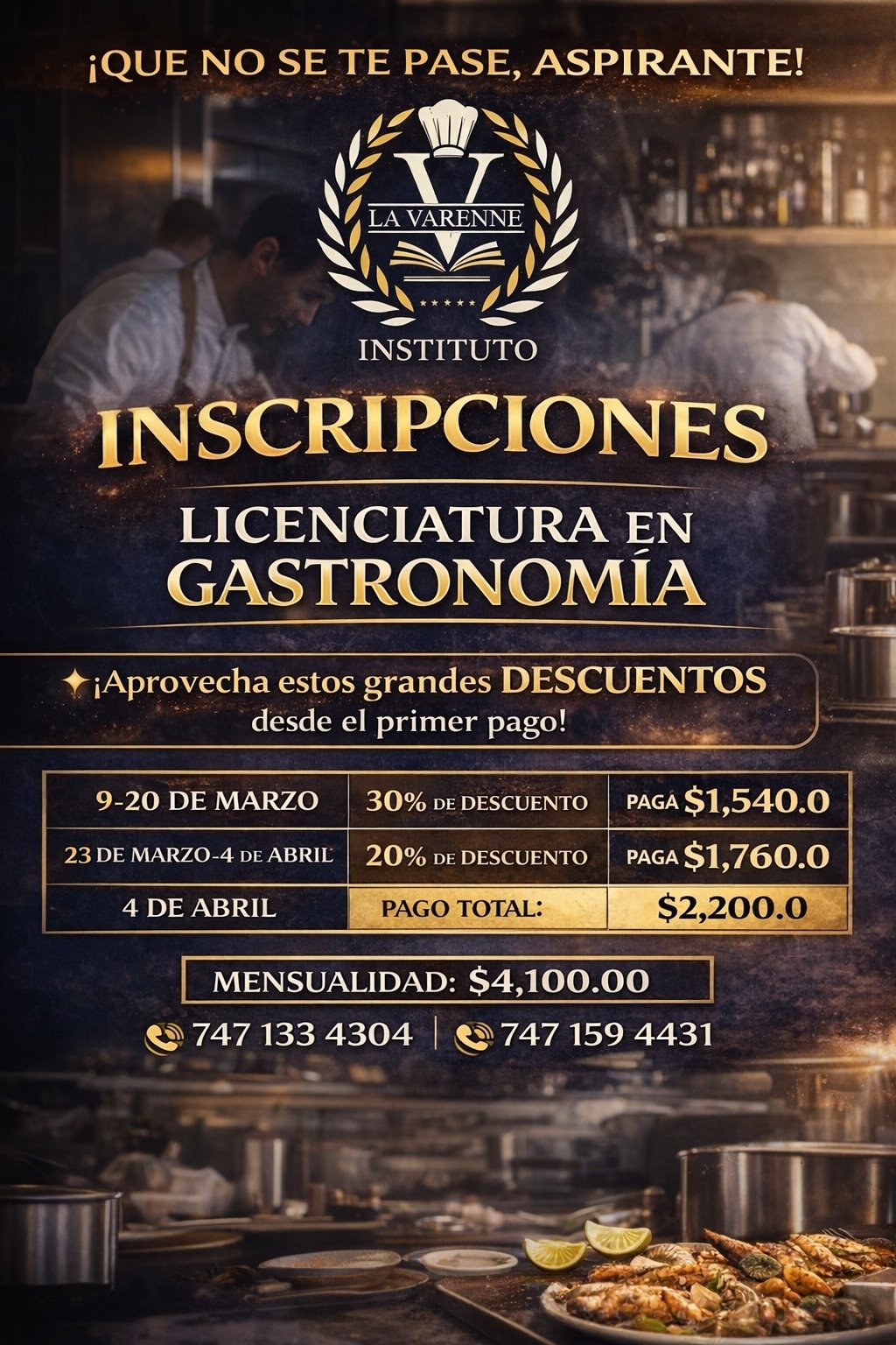 Licenciatura en Gastronomía